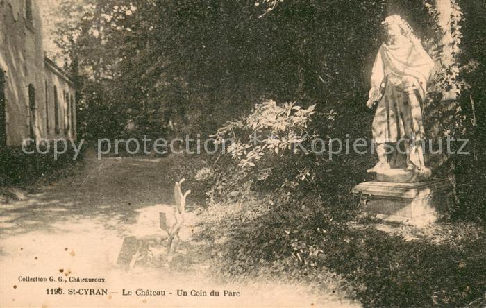 Saint-Cyran-du-Jambot Chateau coin du parc