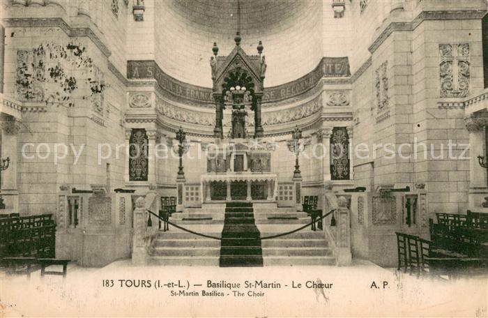 Tours Indre-et-Loire Basilique Saint Martin le choeur