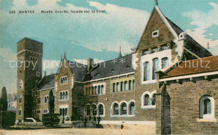 Nantes Loire Atlantique Musee Dobrée facade sur la cour