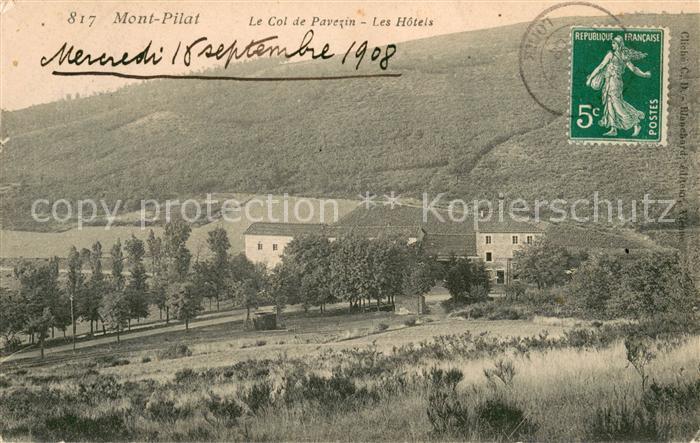 Mont Pilat Loire Hôtels et Col de Pavezin