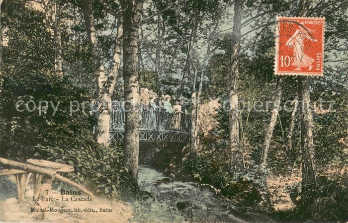 Bains-les-Bains Parc Cascade Pont