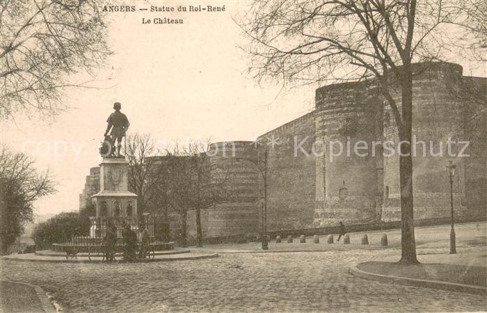Angers Statue du Roi René Chateau