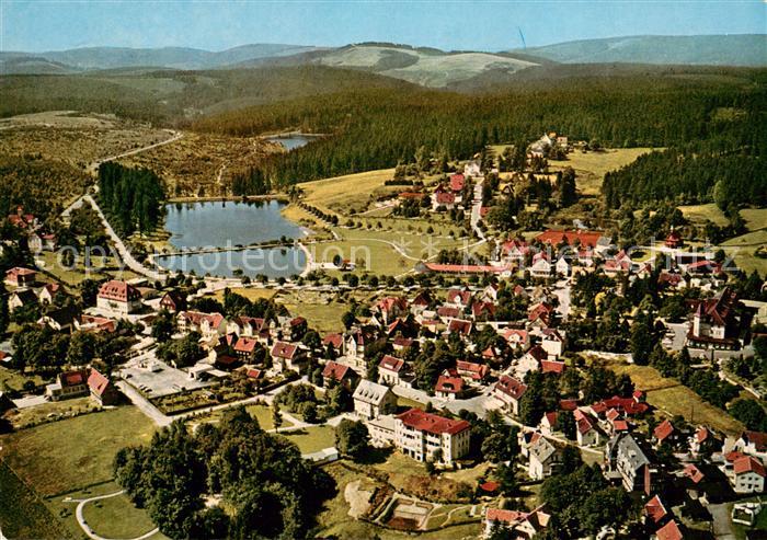 Hahnenklee-Bockswiese Harz Heilklimatischer Kurort Fliegeraufnahme