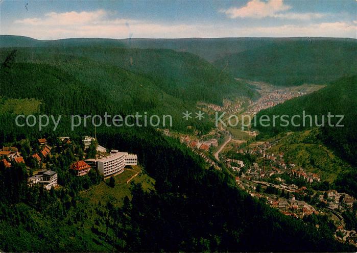 Bad Wildbad Kurort im Schwarzwald Fliegeraufnahme