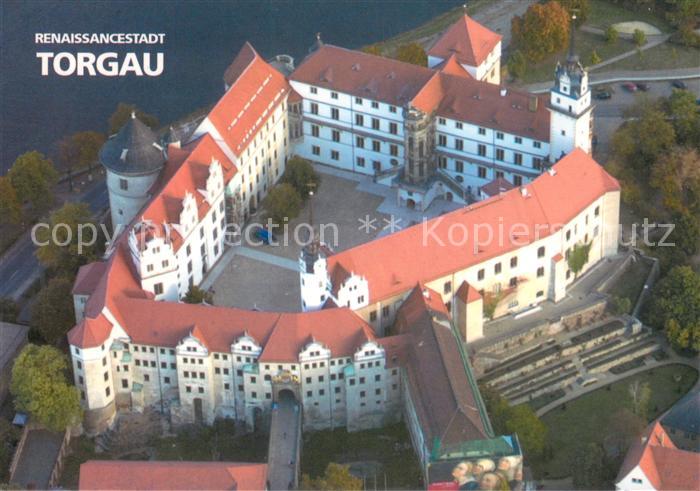 Torgau Schloss Hartenfels 15. Jhdt. Fliegeraufnahme