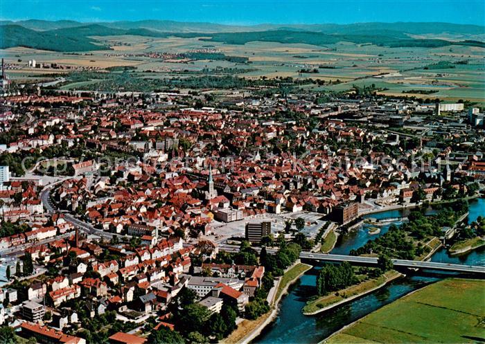 Hameln Weser Fliegeraufnahme