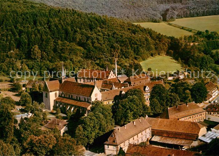 Bronnbach Ehemalige Zisterzienser Abtei 13. Jhdt. Fliegeraufnahme