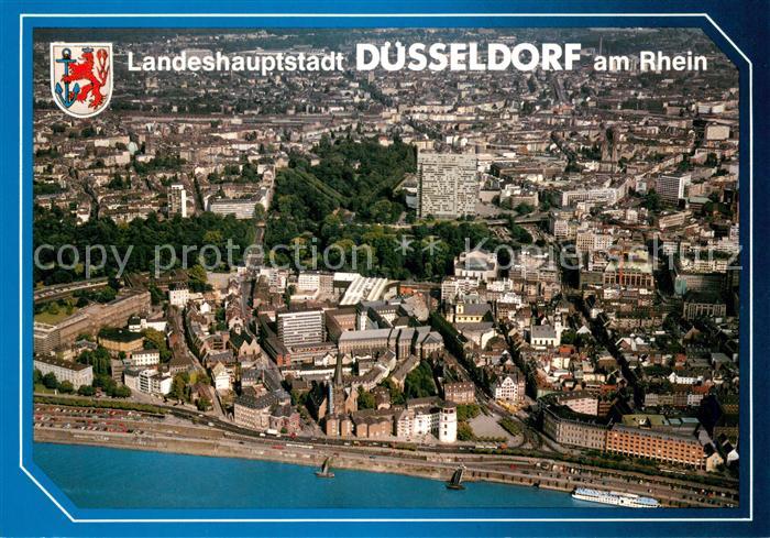 Duesseldorf Landeshauptstadt Fliegeraufnahme