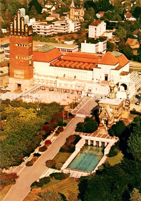 Darmstadt Hochzeitsturm Russische Kirche Austellungshallen Mathildenhoehe Stadtm