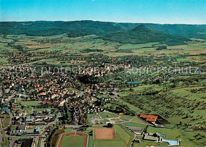 Hechingen mit Blick nach Stetten und Boll Fliegeraufnahme