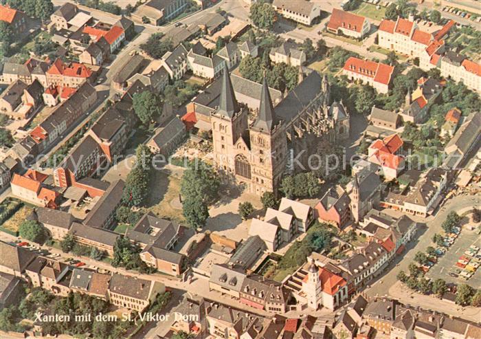 Xanten Zentrum St. Viktor Dom Museum Fliegeraufnahme