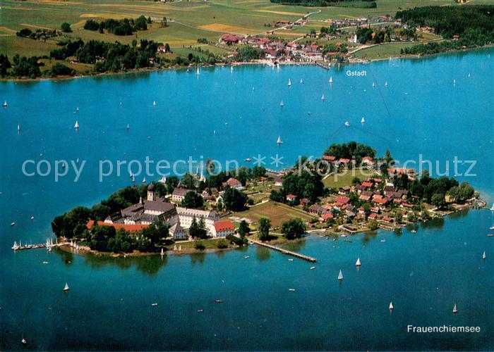 Fraueninsel Chiemsee Kloster Frauenwoerth Fliegeraufnahme