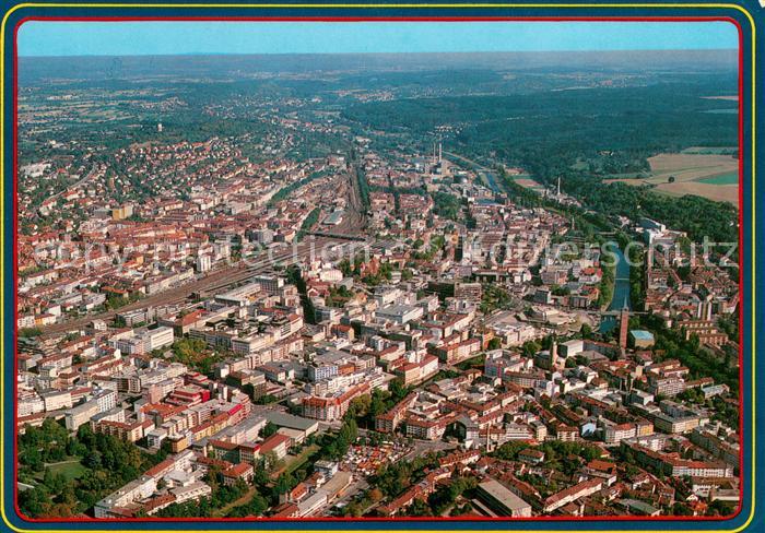 Pforzheim Pforte des Schwarzwaldes Weltplatz fuer Uhren und Schmuck Fliegeraufna
