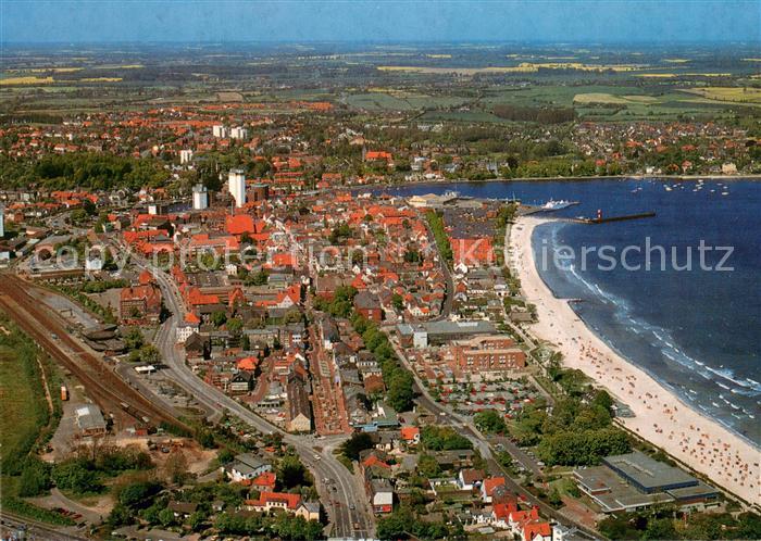 Eckernfoerde Ostseebad Fliegeraufnahme
