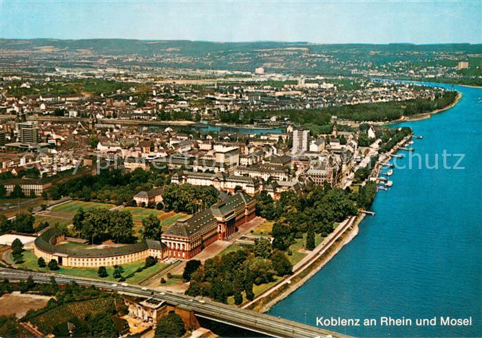 Koblenz Rhein Fliegeraufnahme