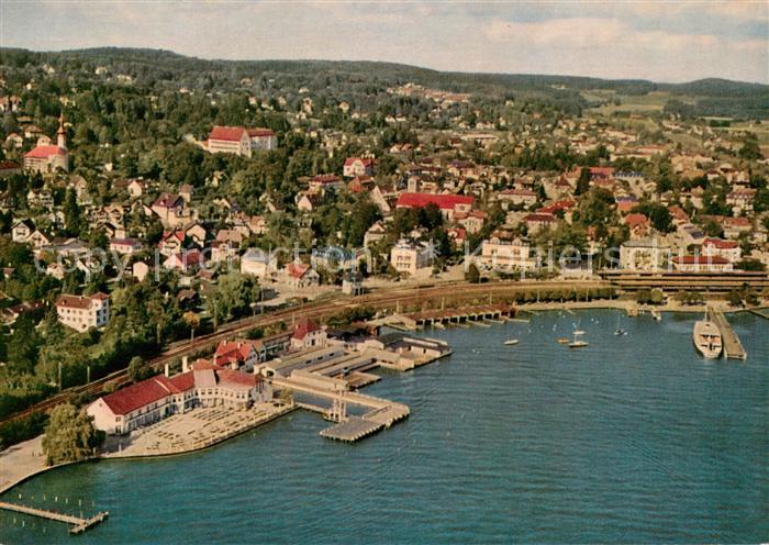 Starnberg Hafen Starnberger See Fliegeraufnahme
