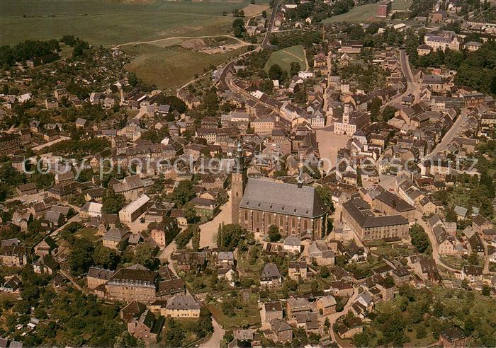 Schneeberg Erzgebirge Fliegeraufnahme