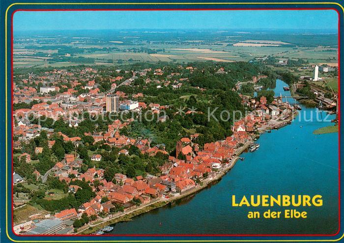 Lauenburg Elbe Fliegeraufnahme