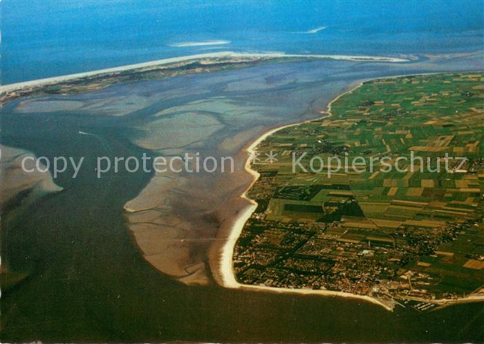 Insel Foehr mit Nordseeinsel Amrum Fliegeraufnahme