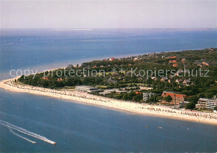 Wyk Foehr Nordseeheilbad Strand Fliegeraufnahme