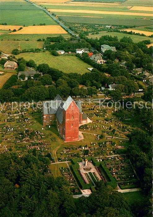 Nieblum Nordseeheilbad St Johanni Kirche Fliegeraufnahme