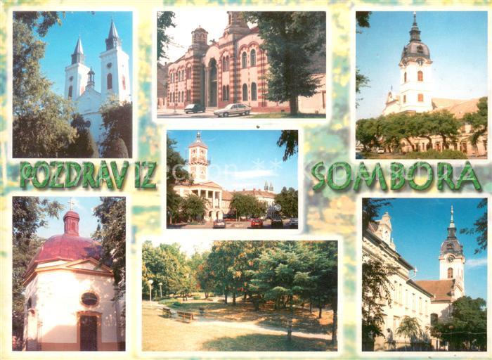 Sombor Teilansichten Kirchen Park