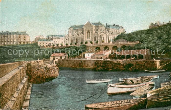 Biarritz Pyrenees Atlantiques Hafen Kirche