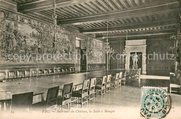 Pau 64 Interieur Chateau Salle a Manger