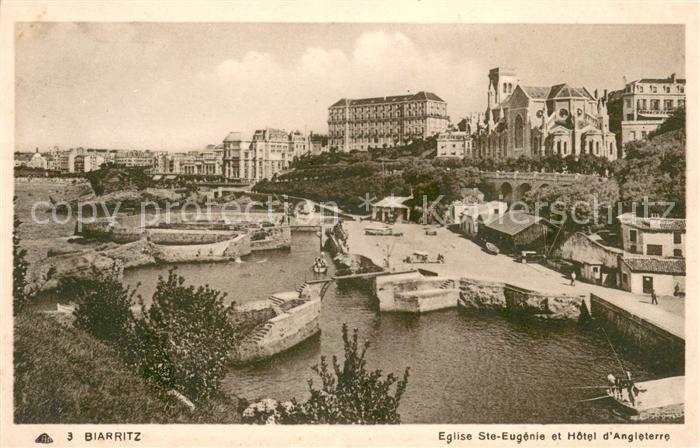 Biarritz Pyrenees Atlantiques Eglise Ste Eugenie Hotel Angleterre