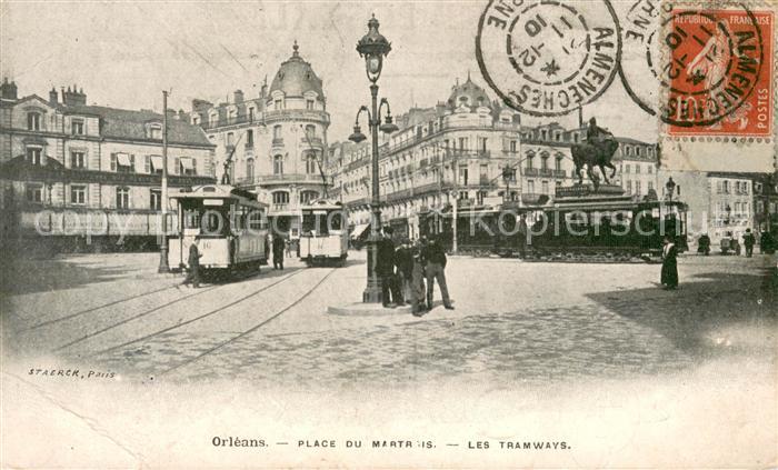Orleans Loiret Place du Martrois tramways