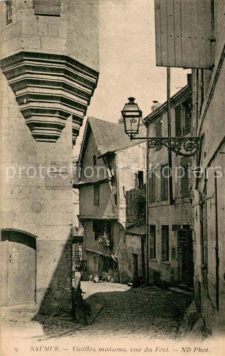 Saumur Vieilles maisons Vue du Fort
