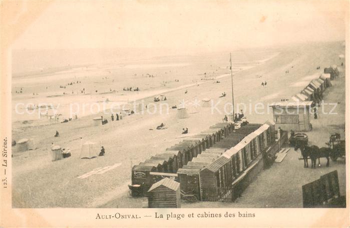 Ault Somme Plage Cabines des bains