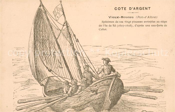 Vieux-Boucau-les-Bains Port d Albret Zeichnung