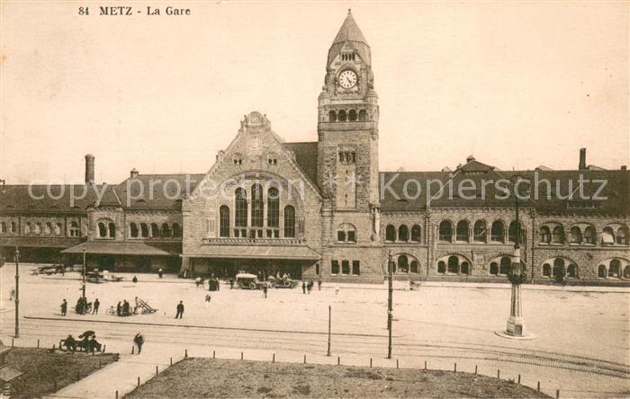 Metz  57 Moselle La gare Bahnhof