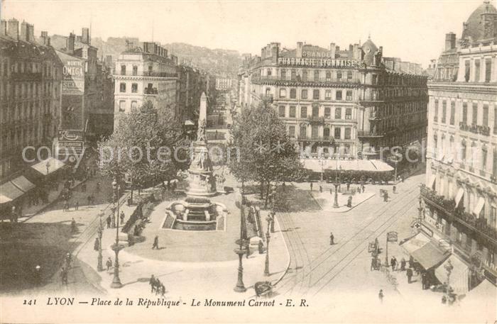 Lyon France Place de la République Monument Carnot