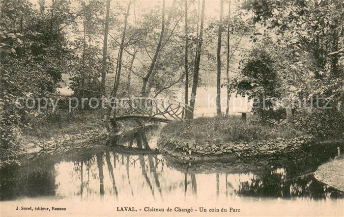 Laval Mayenne Chateau de Changé un coin du parc