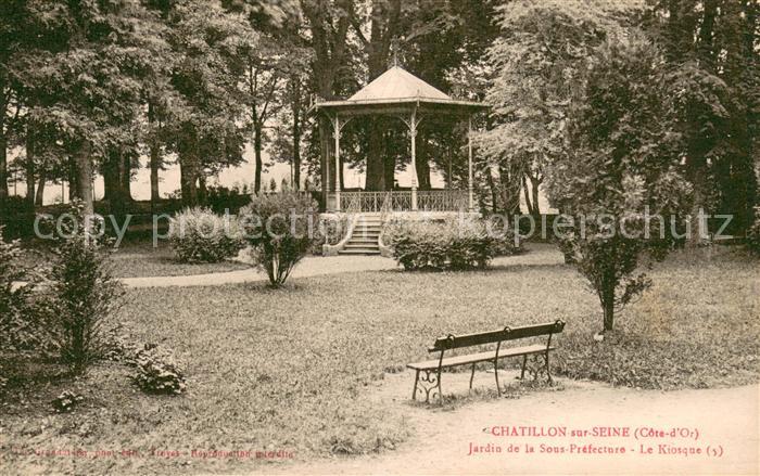 Chatillon-sur-Seine Jardin de la Sous Prefecture Kiosque