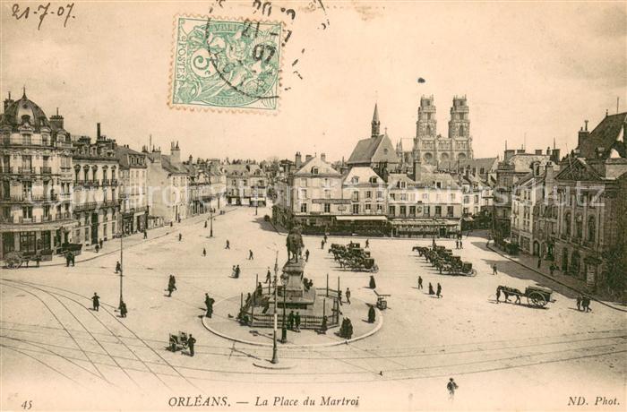 Orleans Loiret Place du Martroi Monument