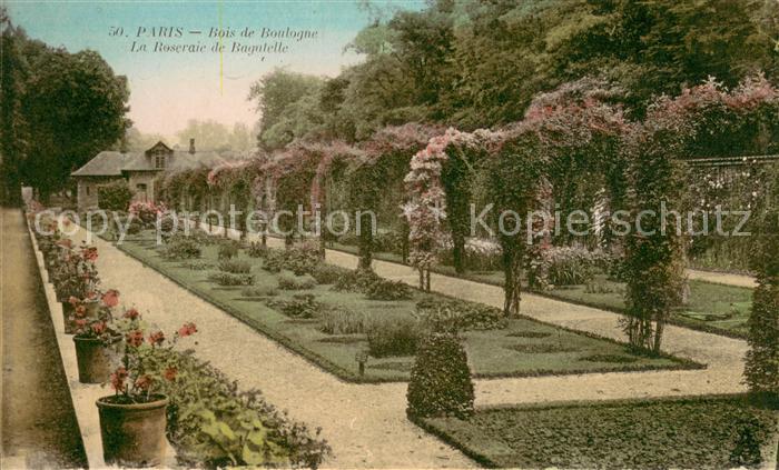 Bois de Boulogne La Roseraie de Bagatelle