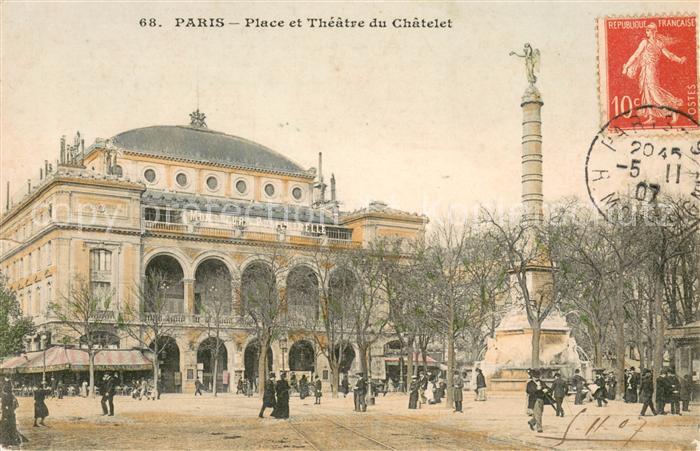 Paris Place et Théâtre du chatelet