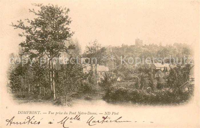 Domfront Orne Vue prise du Pont Notre Dame