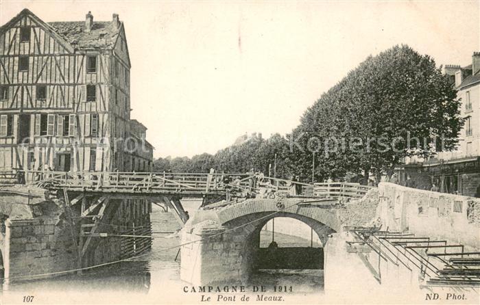 Meaux Seine et Marne Pont sur la Marne