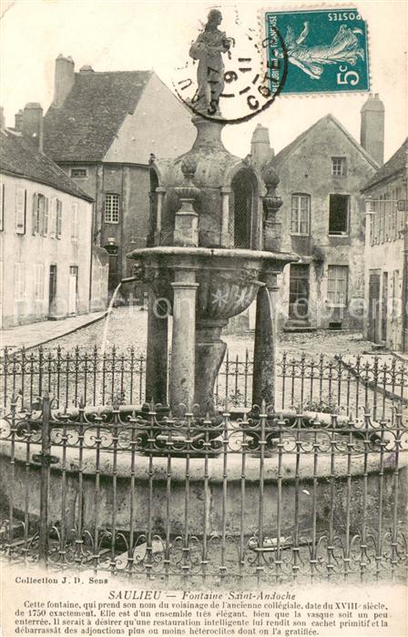 Saulieu Fontaine Saint Andoche