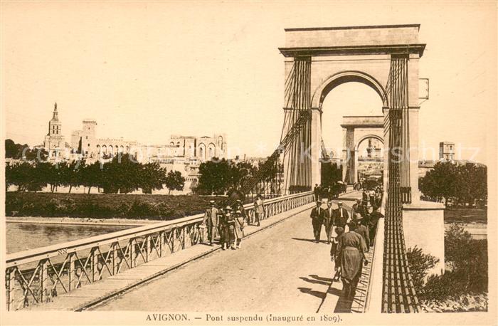 Avignon Vaucluse Pont suspendu