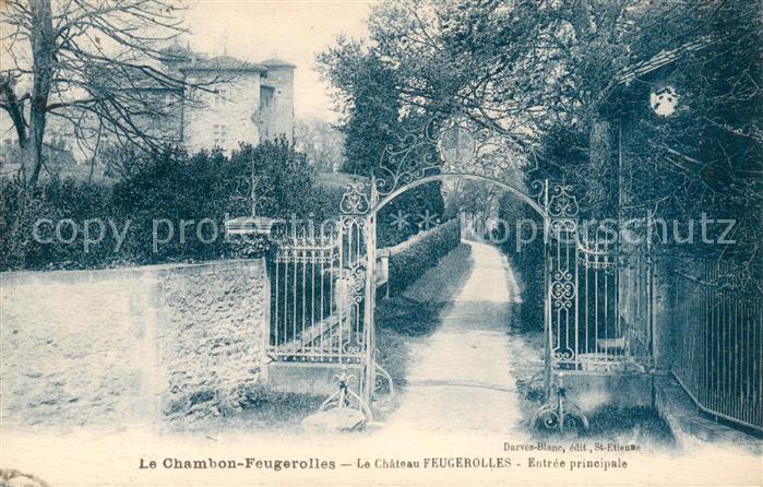 Le Chambon-Feugerolles Entrée principale du Chateau