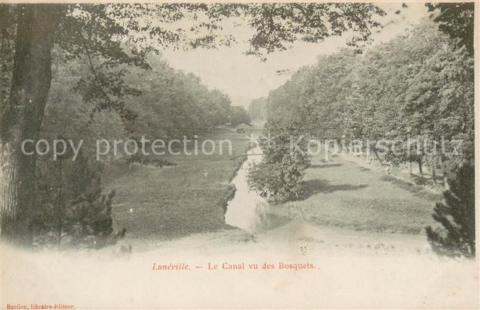 Luneville Canal vu des bosquets