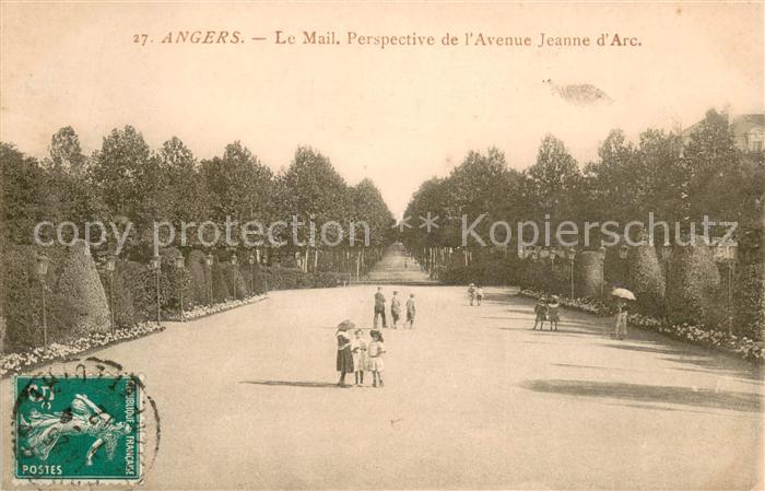 Angers Le Mail Perspective de l'Avenue Jeanne d Arc