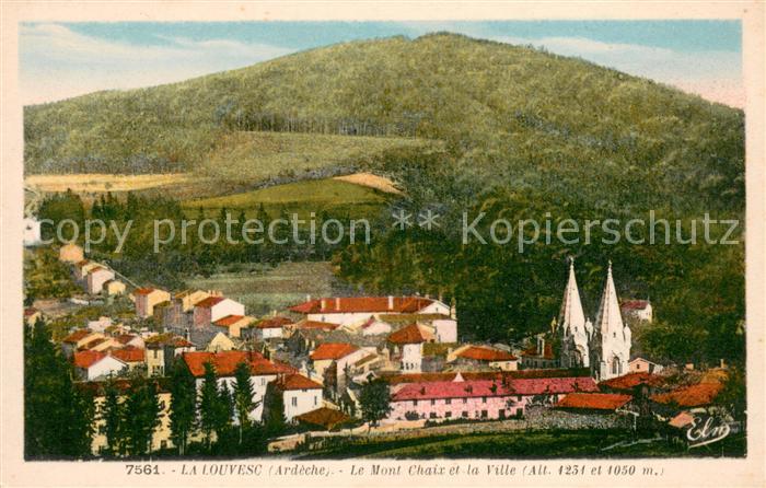 La Louvesc Mont Chaix et la ville