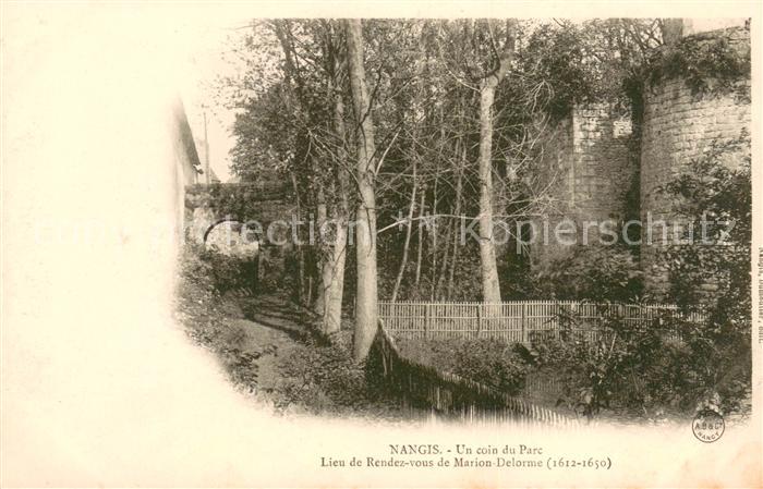 Nangis Un coin du parc lieu de rendez-vous de Marion Delorme