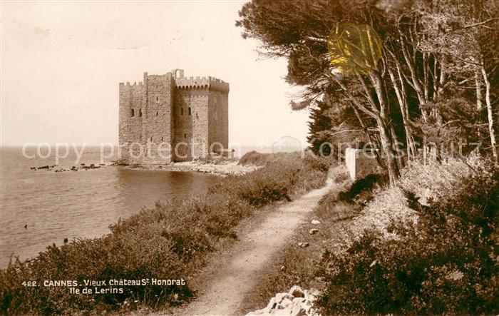 Cannes Alpes-Maritimes Vieux Chateau Saint Honorat Ile de Leri